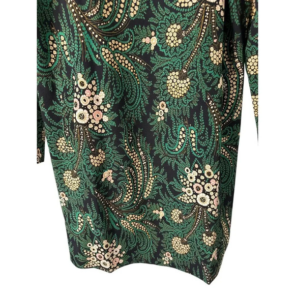 Isani for Target Long Sleeve Mini Floral Green and Black, Size S, Pre-Owned - Picture 2 of 10